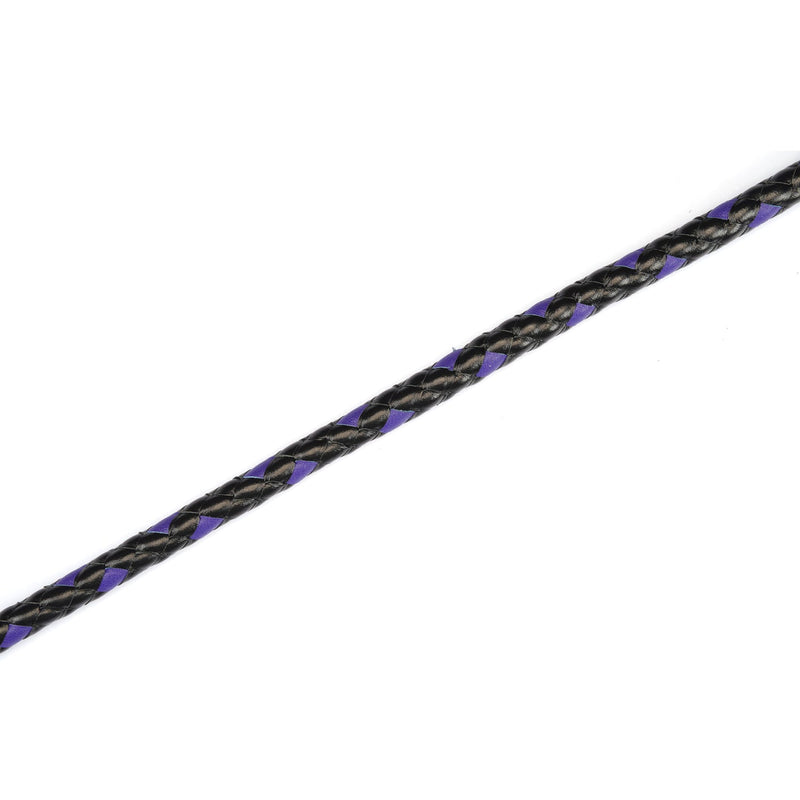 Japanese Professional Dominatrix Customized Bull Whip-Black/Purple