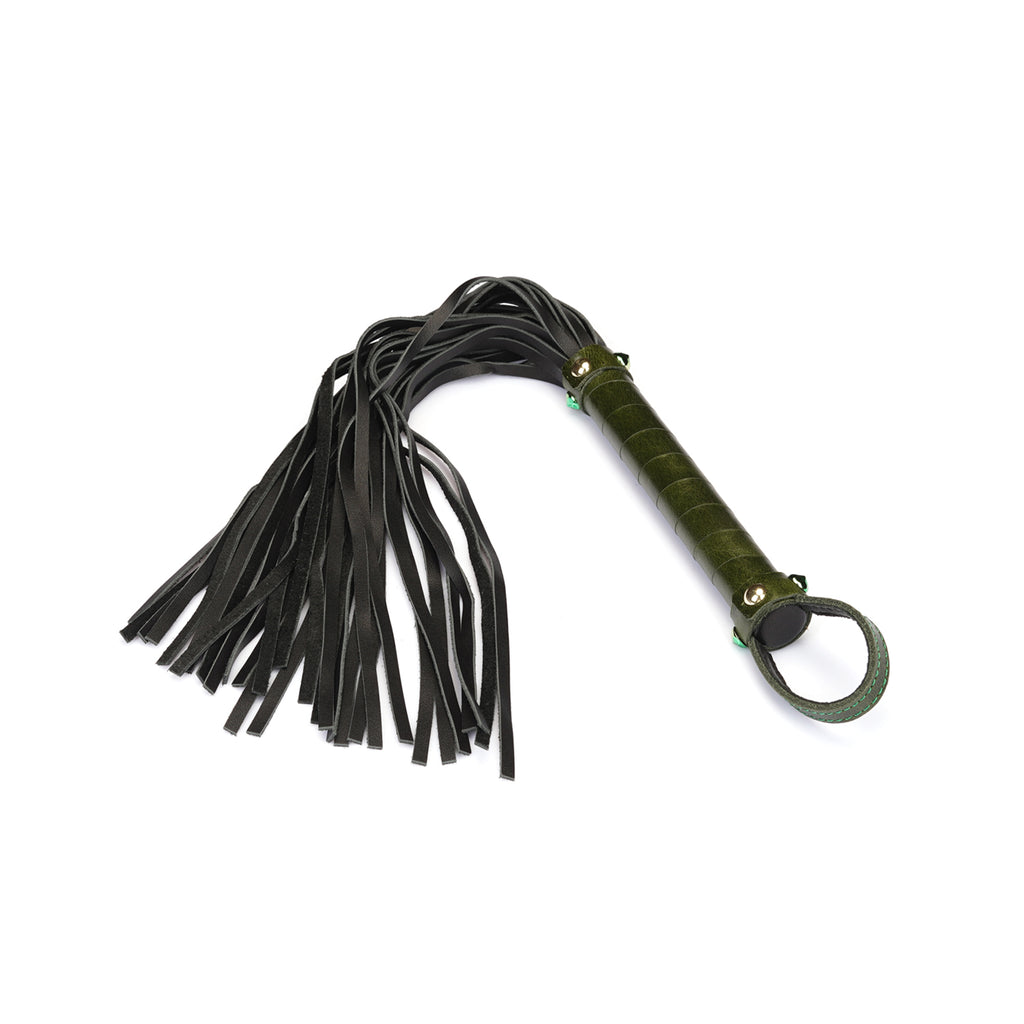 Luxury Leather Gemstone Flogger