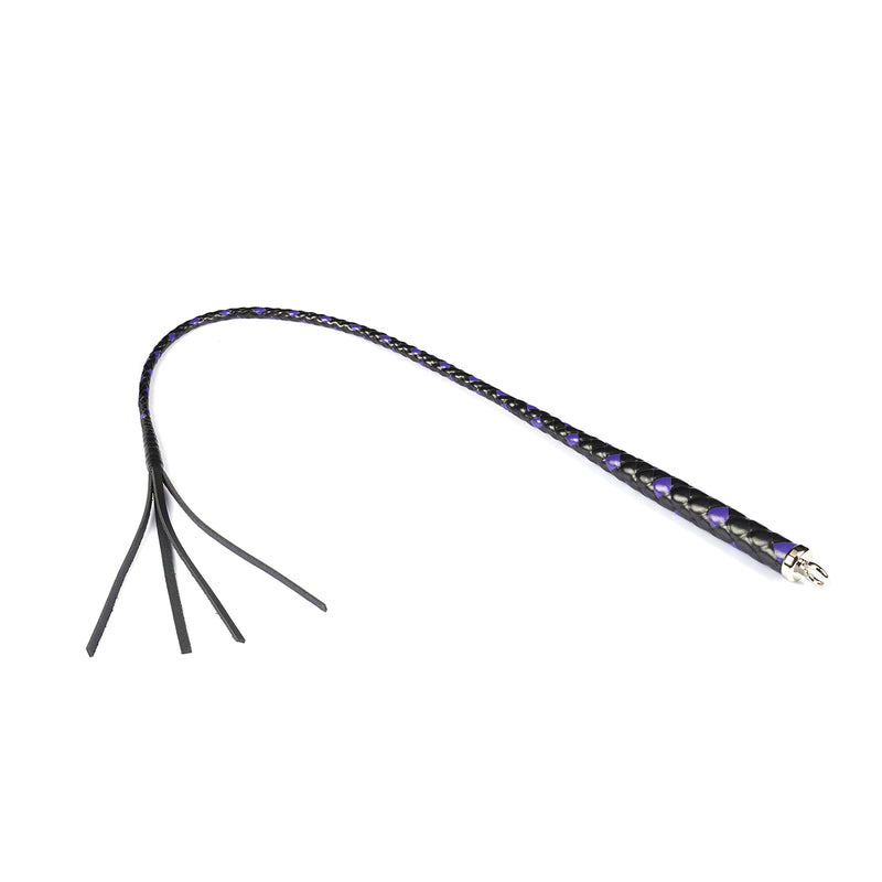 Japanese Professional Dominatrix Customized Whip-Black/Purple