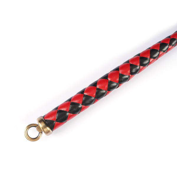 Japanese Professional Dominatrix Customized Whip-Black/Red
