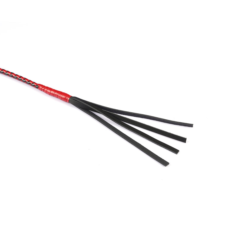 Japanese Professional Dominatrix Customized Whip-Black/Red