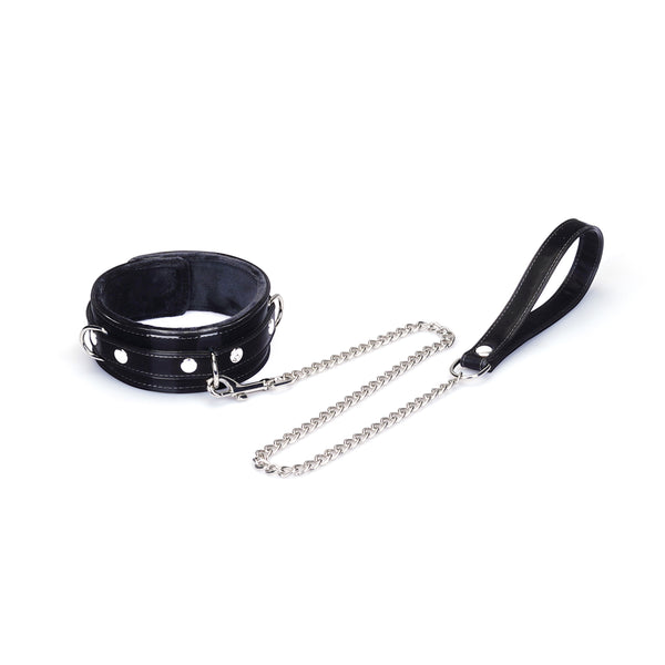 Metallic Shade: Vegan Collar with Leash