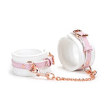 White & Pink Fairy Leather Ankle Cuffs