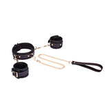 FLASH RETAIL Collection: The Adjustable Multi-Leather Complete Set | Cuffs & Collar with Leash
