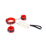 FLASH RETAIL Collection: The Adjustable Multi-Leather Complete Set | Cuffs & Collar with Leash