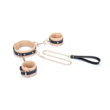 FLASH RETAIL Collection: The Adjustable Multi-Leather Complete Set | Cuffs & Collar with Leash