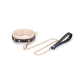 FLASH RETAIL: Adjustable Multi-Leather Collar with Leash | Dual-Tone Luxury