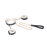 FLASH RETAIL Collection: The Adjustable Multi-Leather Complete Set | Cuffs & Collar with Leash