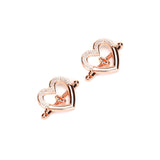 Heart-shaped Nipple Clamps with Rhinestones