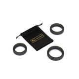 Black Donut  Cock Ring (Comes With High Quality Velvet Bag)