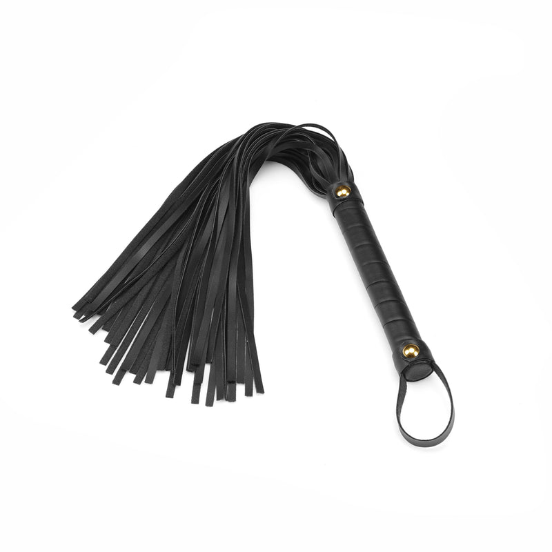 Dark Candy: Black Vegan Leather Flogger Whip
