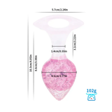 Heart-shaped Crystal Anal Plug - Pink