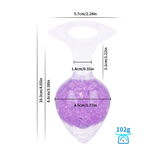Heart-shaped Crystal Anal Plug - Purple