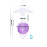 Icecream-shaped Crystal Anal Plug - Purple