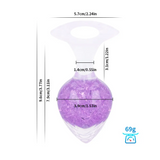 Heart-shaped Crystal Anal Plug - Purple