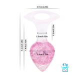 Heart-shaped Crystal Anal Plug - Pink