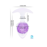 Icecream-shaped Crystal Anal Plug - Purple