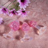 Heart-shaped Crystal Anal Plug - Pink