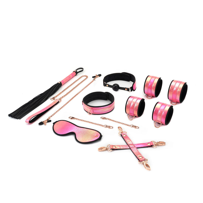 Vivid Sakura 8pcs Set - Pink Glossy Soft Bondage Set