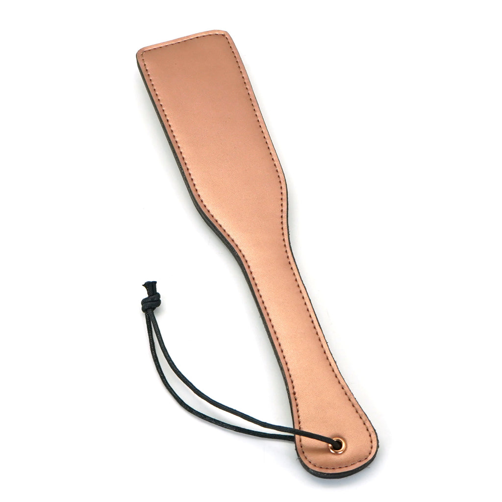 Rose Gold Memory Leather Spanking Paddle