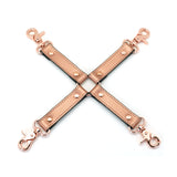 Rose Gold Leather Hogtie with Quick-Release Clips from the Rose Gold Memory Collection