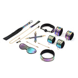 Vivid Rainbow 8pcs Set- Purple Glossy Soft Bondage Set