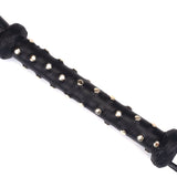 Dark Secret Deluxe Cow Leather Heavy Flogger with Studded Handle