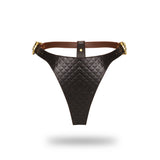 The Equestrian Leather High Rise Thong