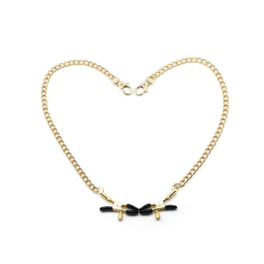Metal Chain Bull Nose Nipple Clamps